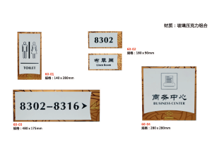 玻璃亚克力指示牌